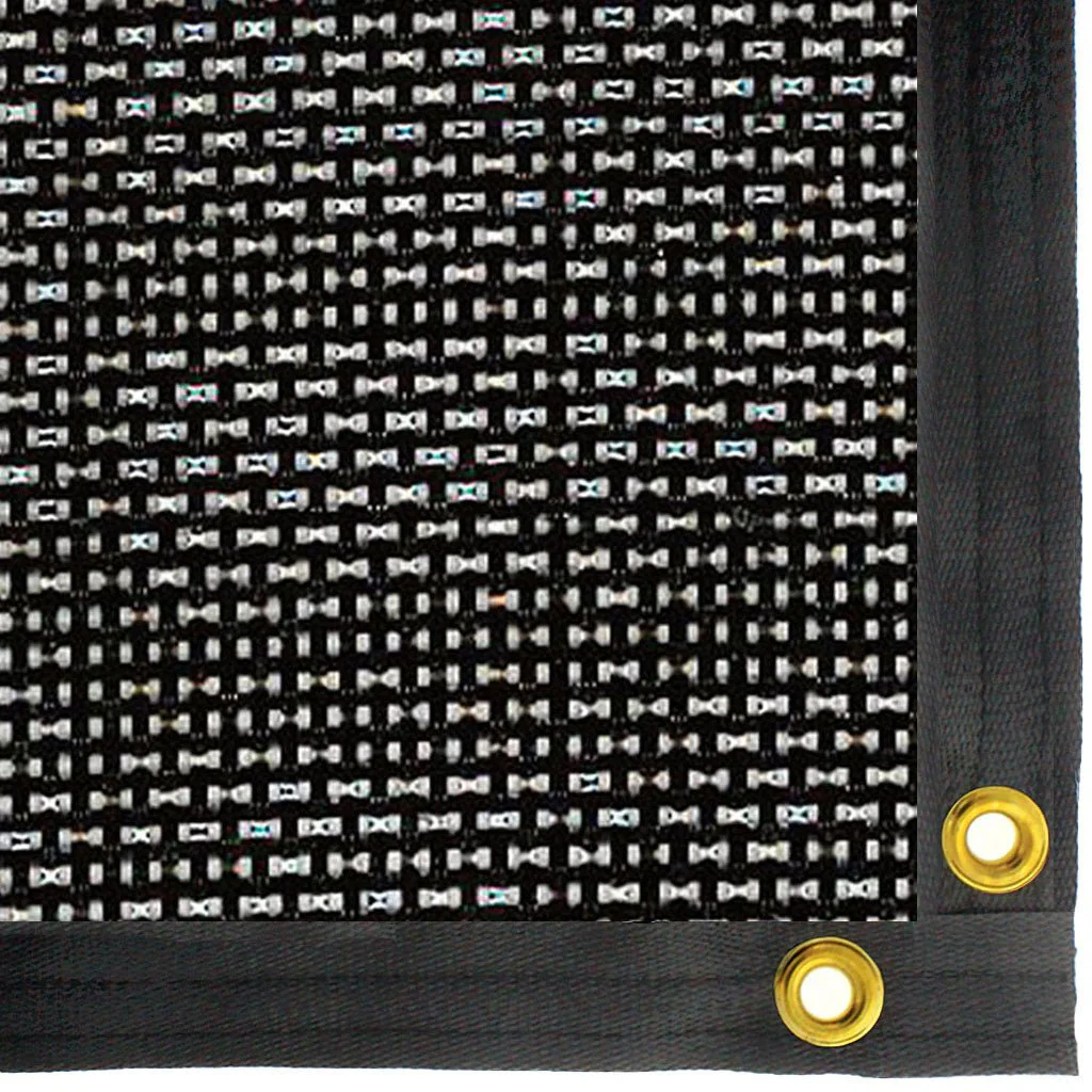 Green-Tek® 80% Black Woven Shade Cloth, Taped and Grommeted Panel