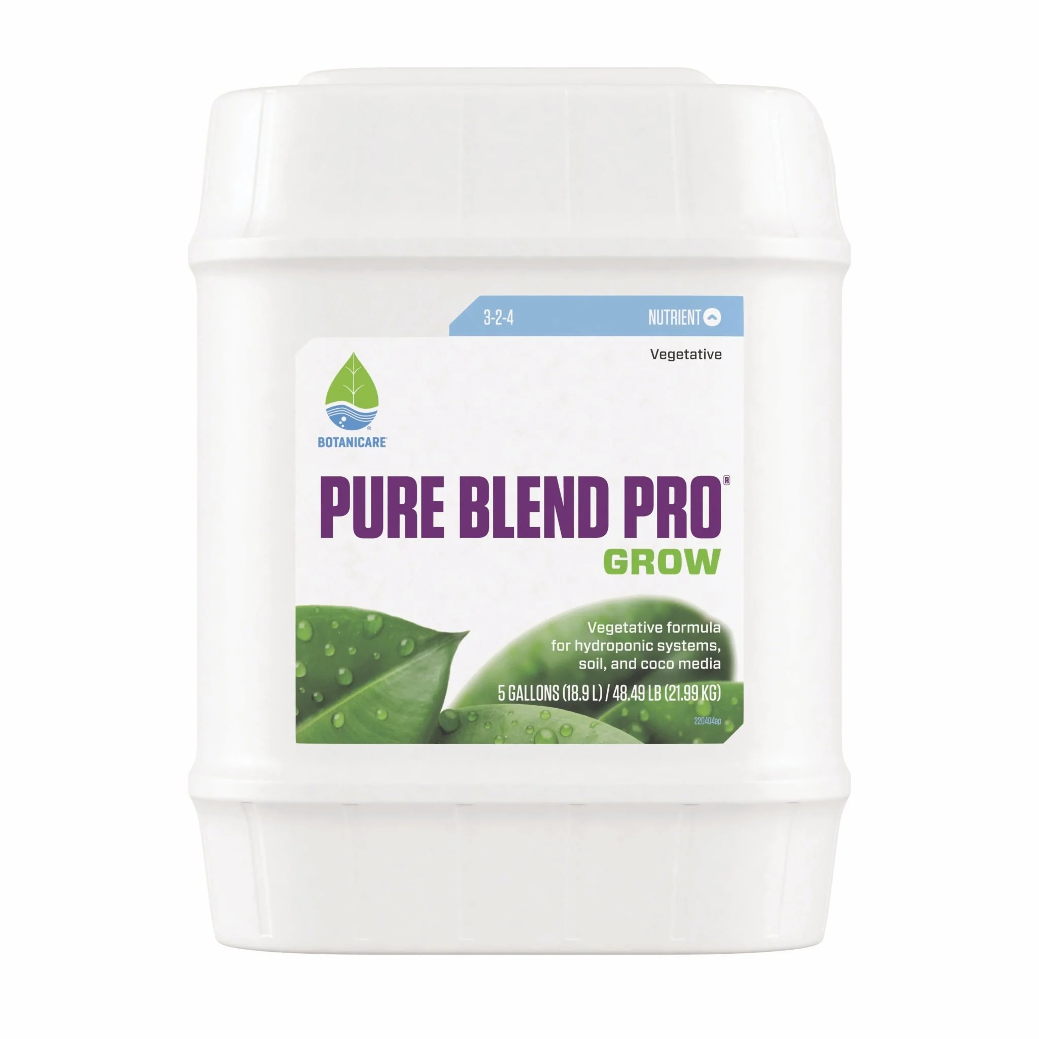 Botanicare® Pure Blend® Pro Grow Formula 3-2-4 - Image 3
