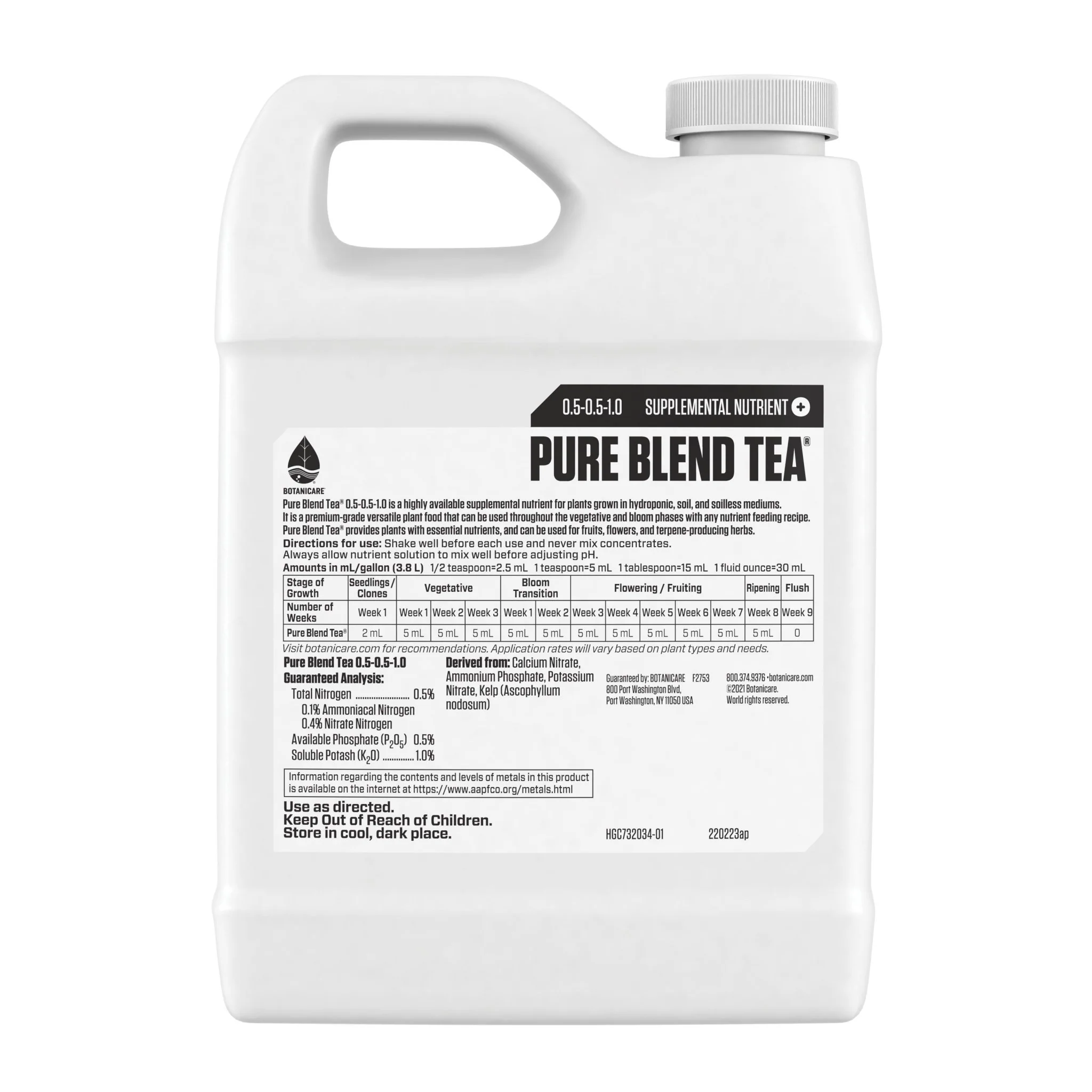 Botanicare® Pure Blend® Tea 0.5-0.5-1 - Image 5