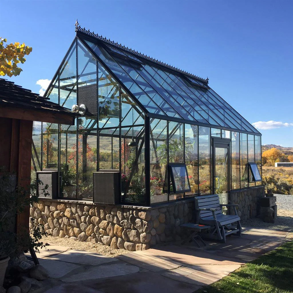 Cape Cod Glass Greenhouse Kit with 3mm Overlaps Tempered Glass Panels and Aluminum Frame - Image 3
