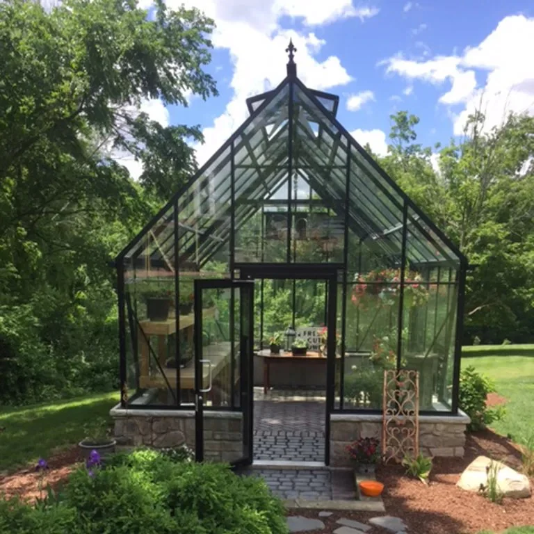 Cape Cod Glass Greenhouse Kit with 3mm Overlaps Tempered Glass Panels and Aluminum Frame - Image 6