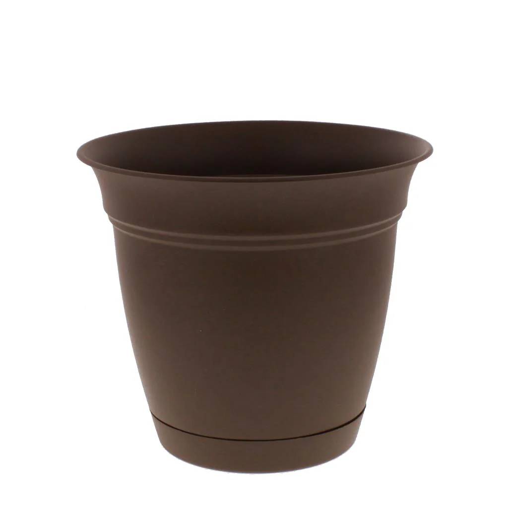 Eclipse Chocolate Planter with Saucer - Image 2
