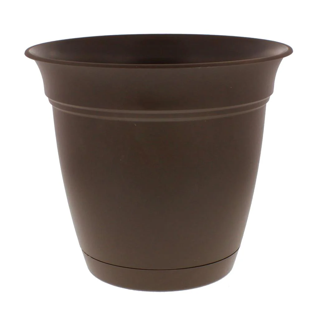 Eclipse Chocolate Planter with Saucer - Image 3