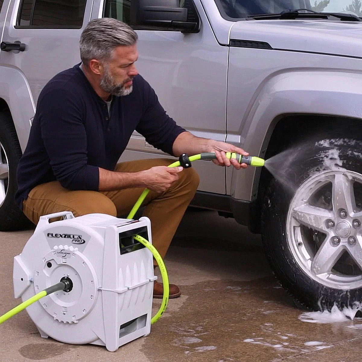 Flexzilla® Pro Retractable Water Hose Reel with Levelwind™ Technology - Image 5