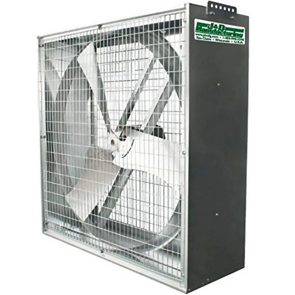 J&D Whirl-Wind Galvanized Box Fan - Image 3