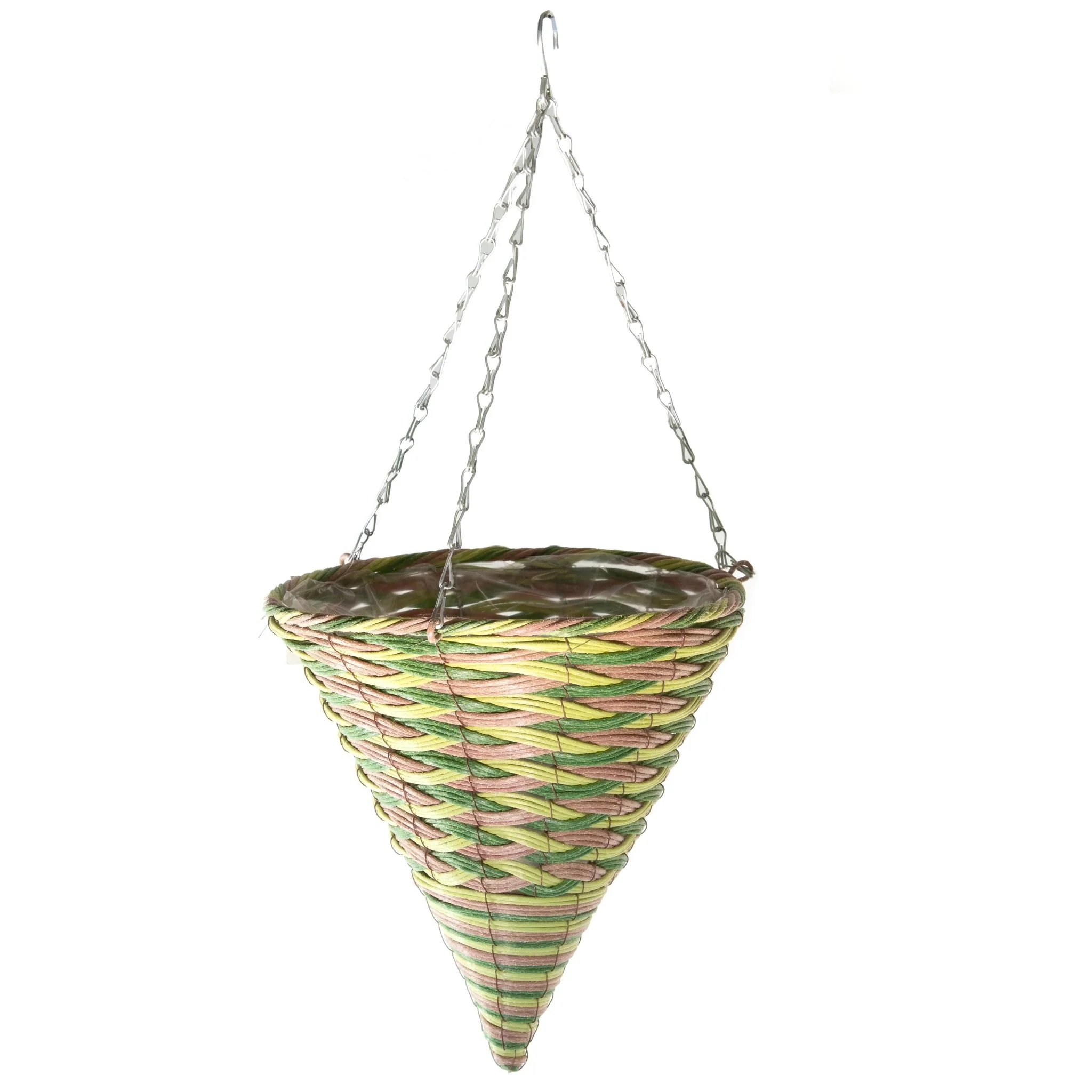 Gardener Select® 12 in. Cone Rattan Hanging Baskets - Image 3