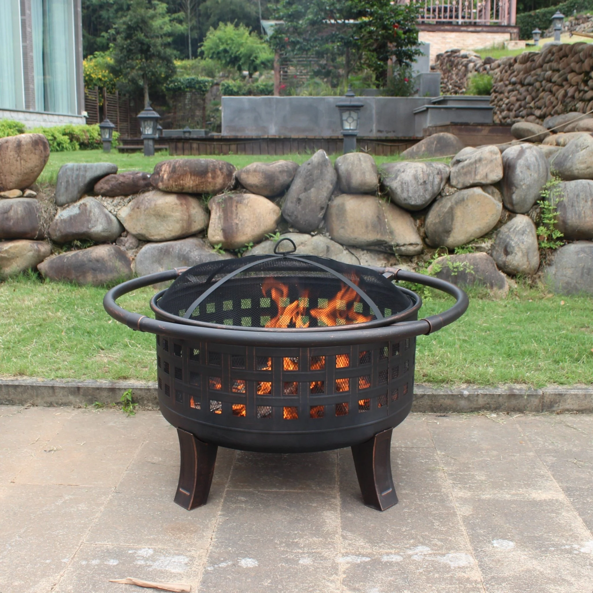 Gardener Select® Open Basket Weave Deep Fire Pit - Image 2
