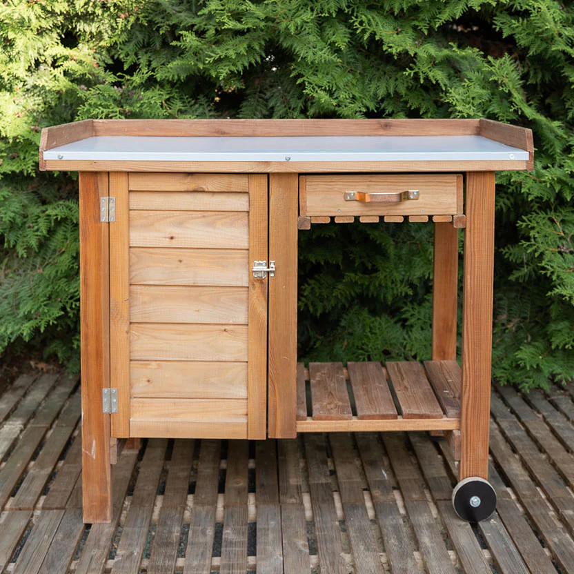 Gardener's Table with Wheels - Image 3