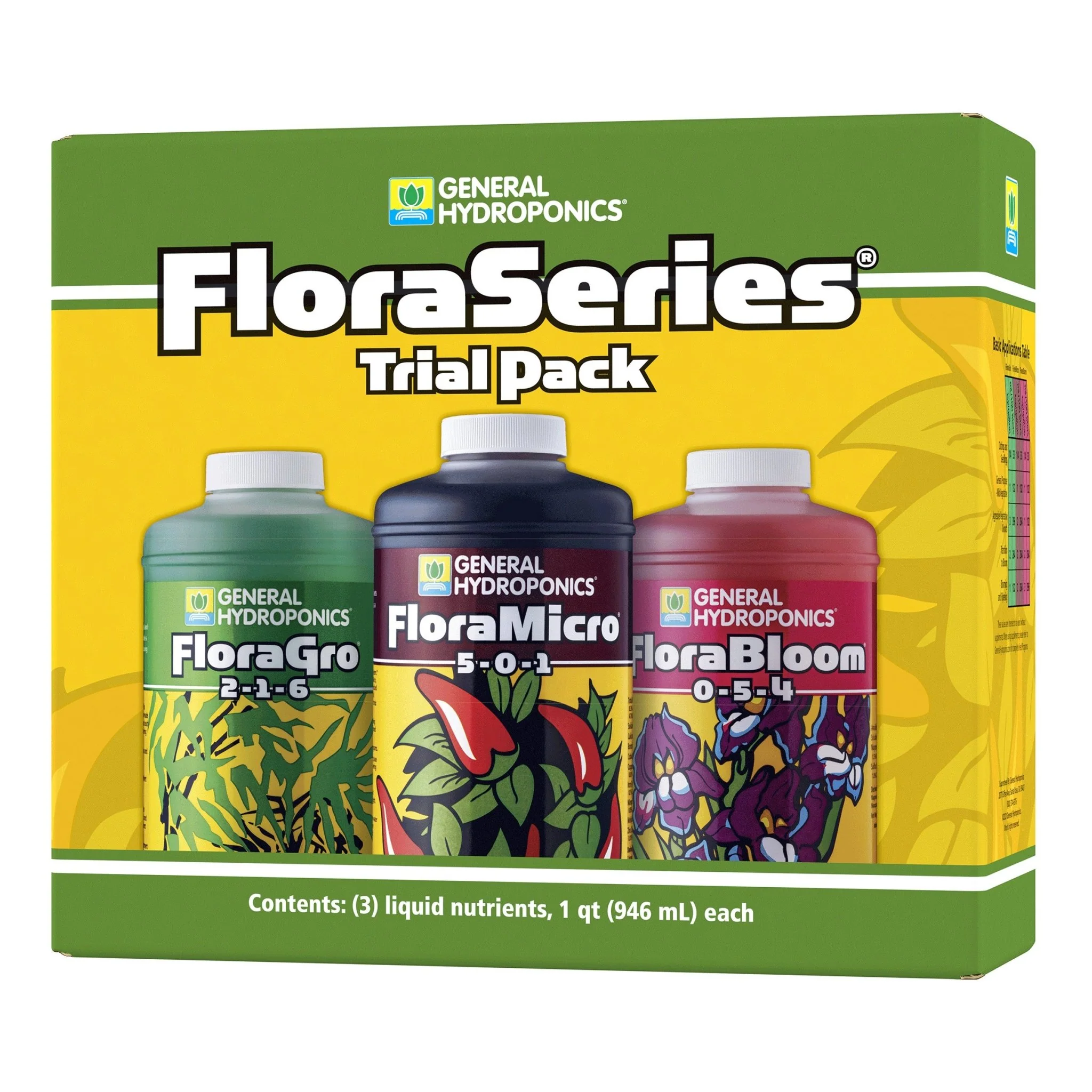 General Hydroponics® Flora Series®  Quart Trial Pack