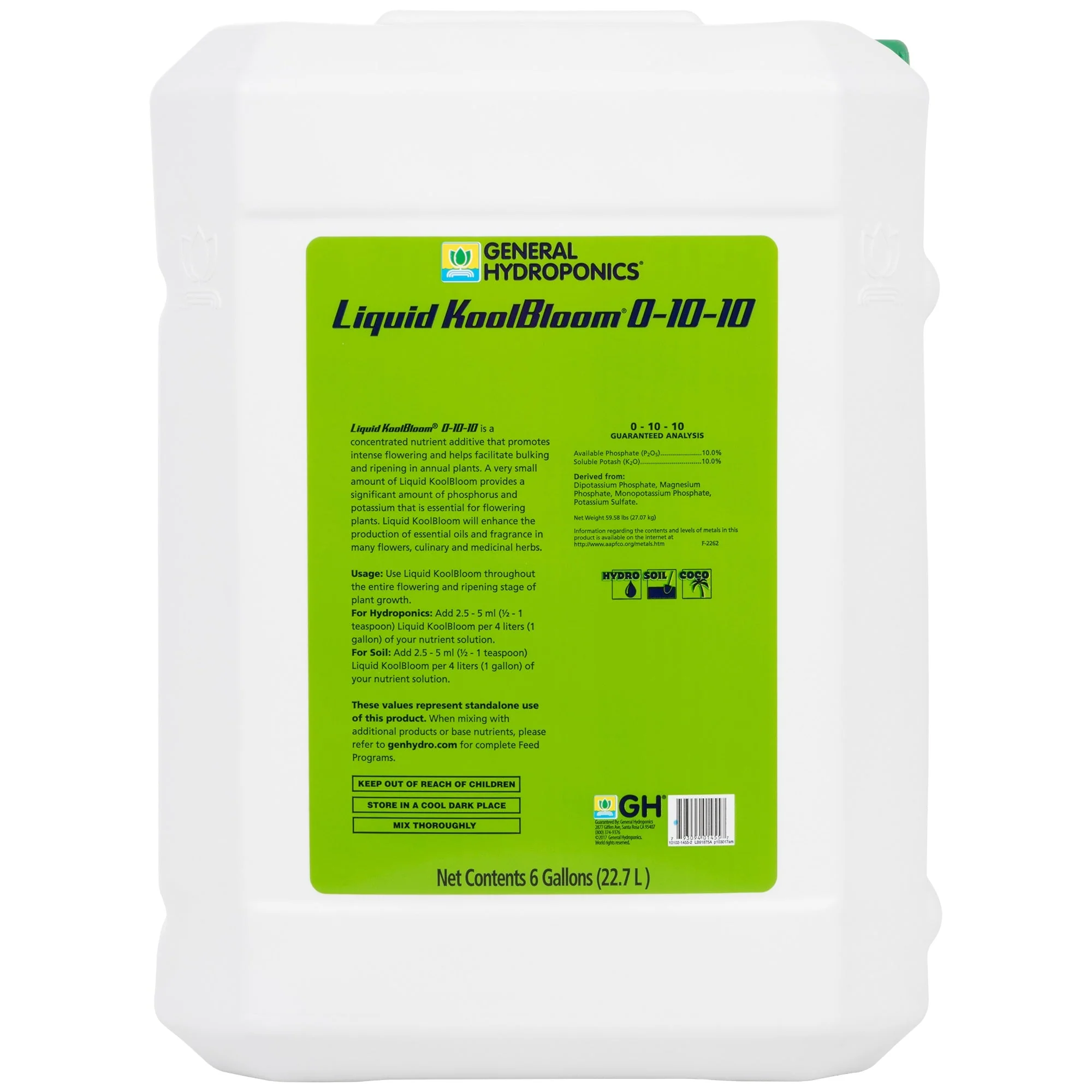 General Hydroponics® Liquid KoolBloom 0-10-10 - Image 3
