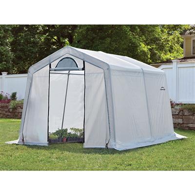 ShelterLogic GrowIT Peak Style DIY Greenhouse Kit 10 x 10 ft. with Triple Layer Translucent Polyethylene Cover and Steel Frame - Image 4