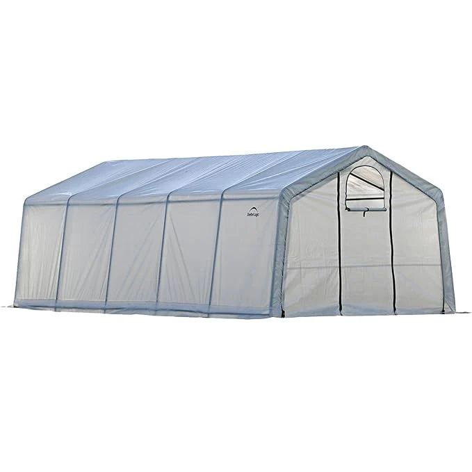 ShelterLogic GrowIT Peak DIY Greenhouse Kit 12 ft. Wide with Translucent Polyethylene Cover and Steel Frame - Image 2