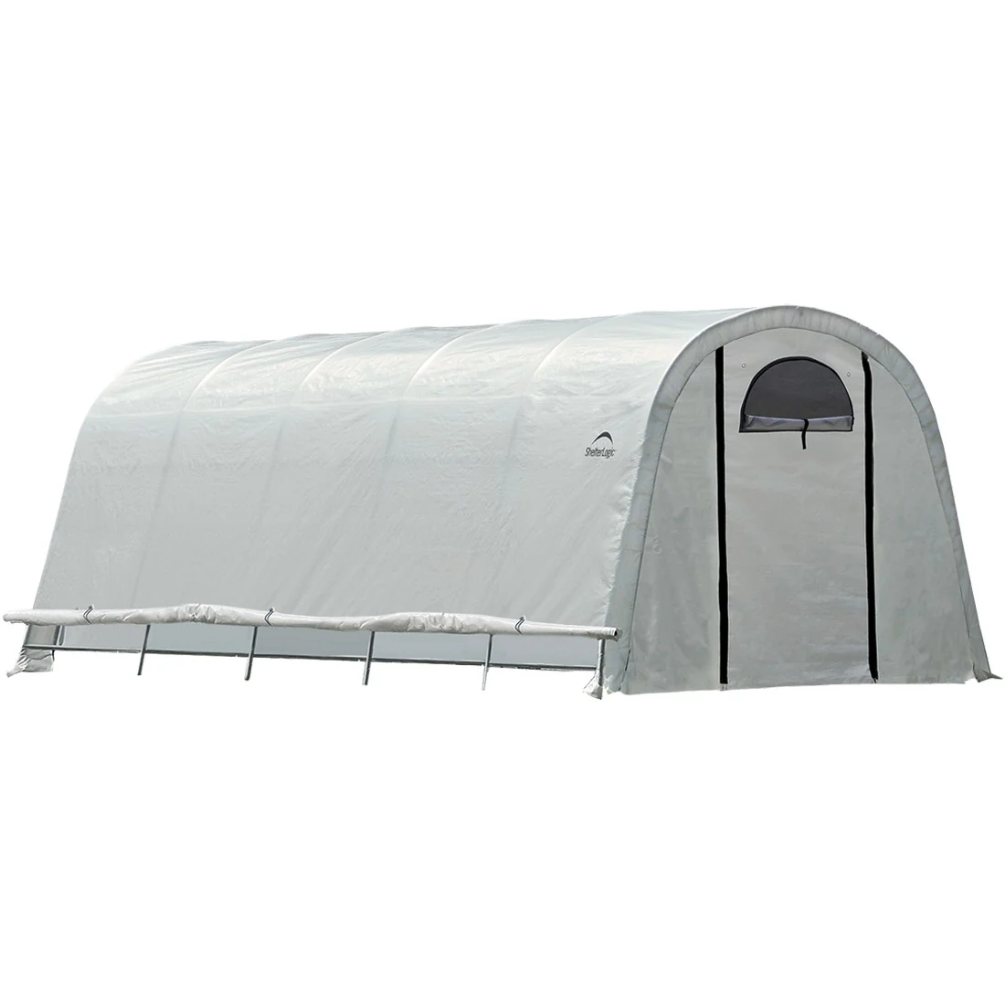 ShelterLogic GrowIT Round DIY Greenhouse Kit 12 ft. Wide with Translucent Polyethylene Cover and Steel Frame - Image 3