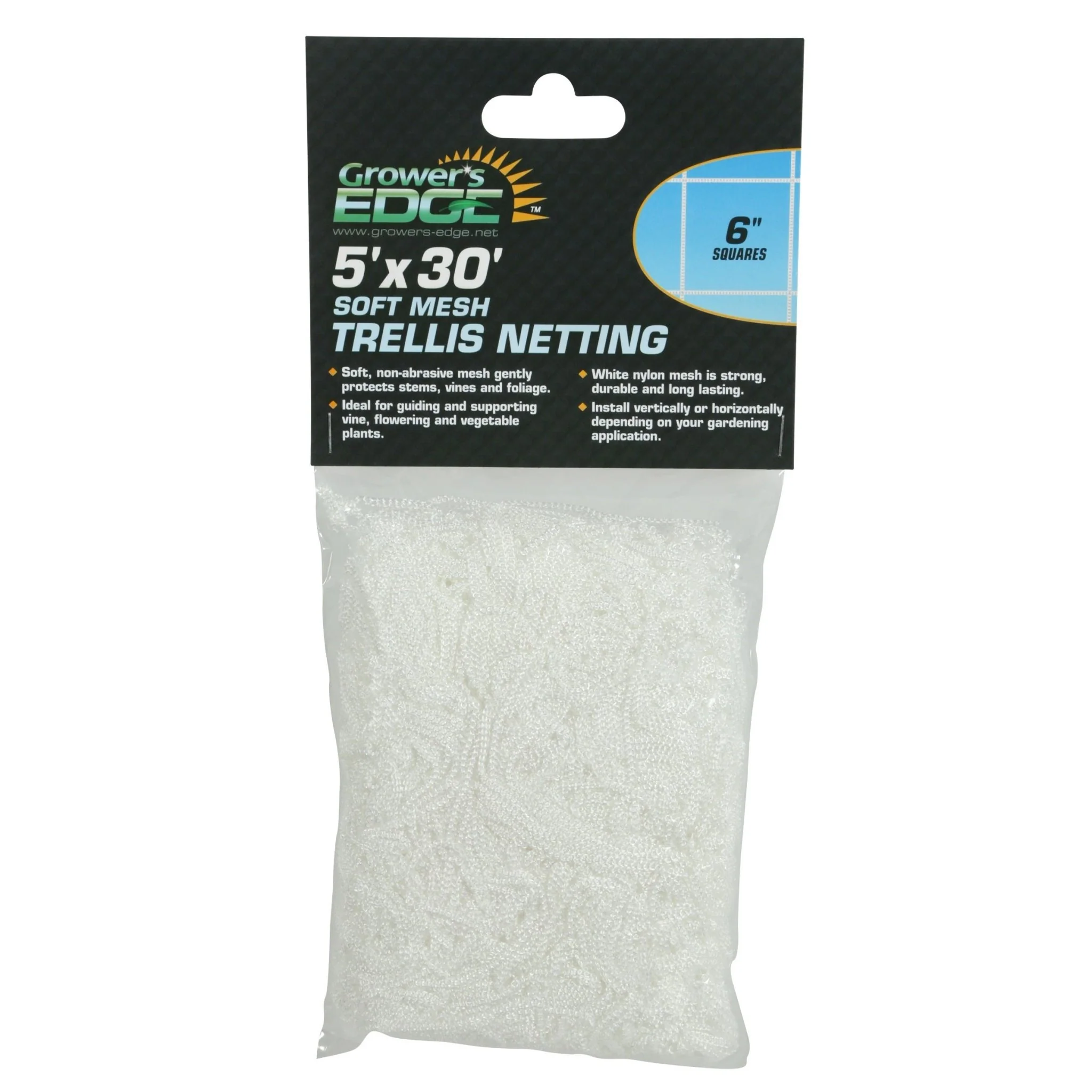Grower's Edge® Soft Mesh Trellis Netting - 6 in. Squares - Image 2