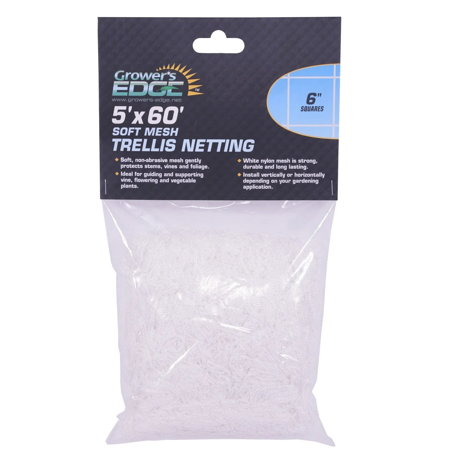 Grower's Edge® Soft Mesh Trellis Netting - 6 in. Squares - Image 3