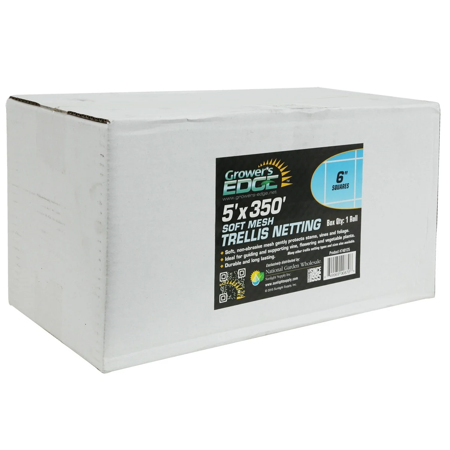 Grower's Edge® Soft Mesh Trellis Netting - 6 in. Squares - Image 4