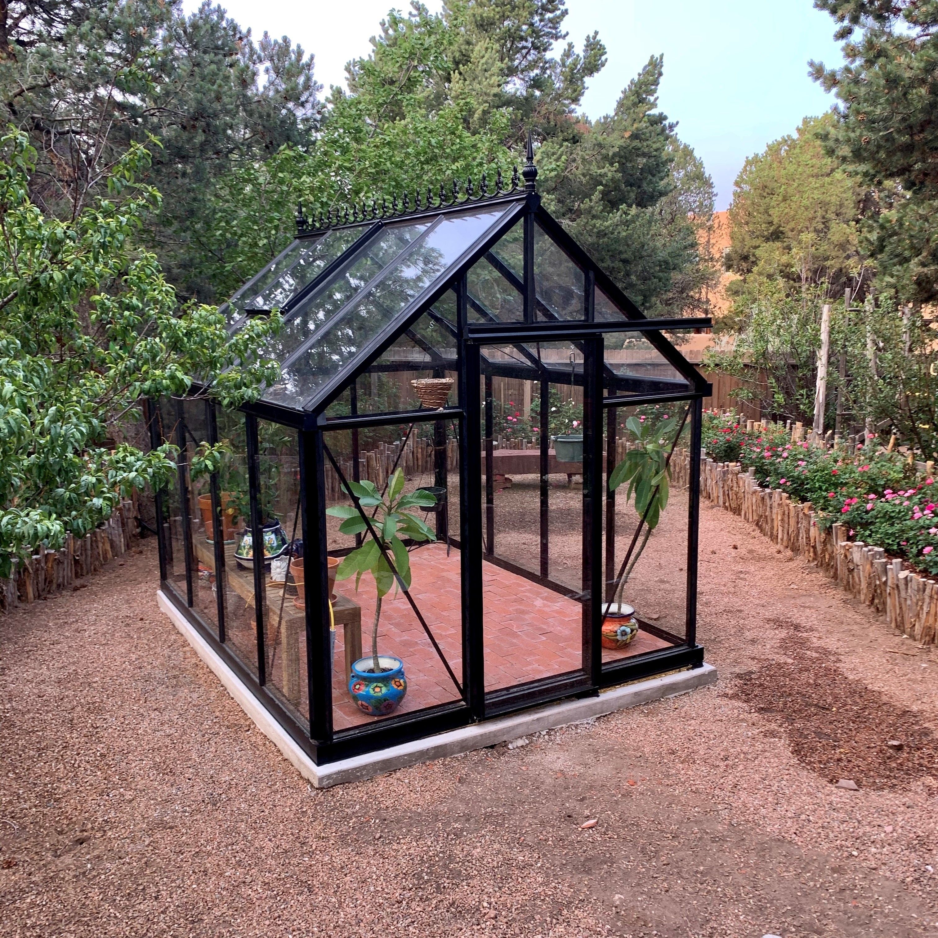 Junior Victorian Greenhouse Kit 7.9 x 12.6 ft. with 4mm Tempered Glass Panels and Aluminum Frame - Image 2