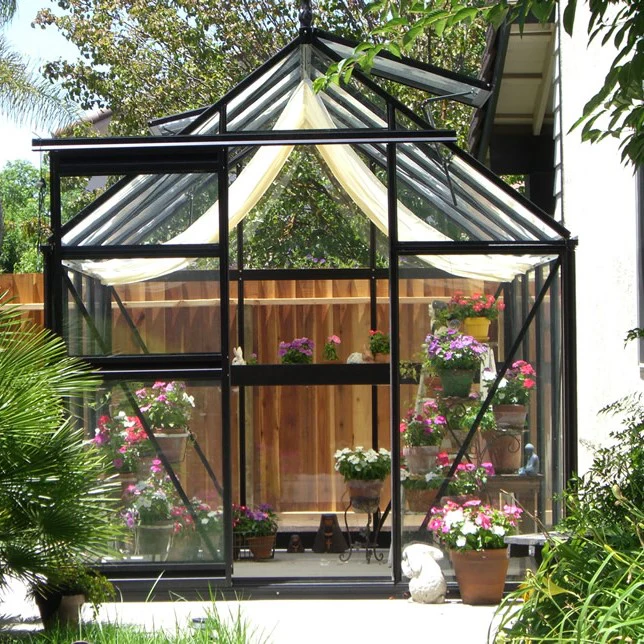 Junior Victorian Greenhouse Kit 7.9 x 12.6 ft. with 4mm Tempered Glass Panels and Aluminum Frame - Image 4