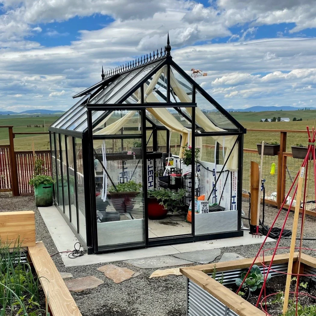 Junior Victorian Greenhouse Kit 7.9 x 12.6 ft. with 4mm Tempered Glass Panels and Aluminum Frame - Image 5