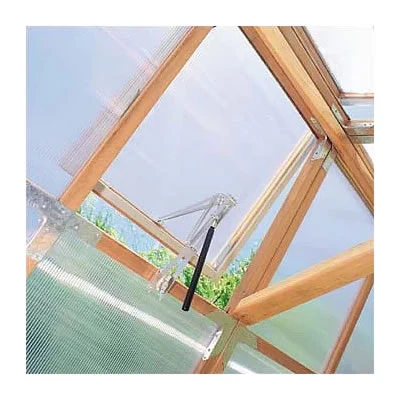 Sunshine DIY Gardenhouse Kit 6 ft. Wide with 4.5mm Twinwall Polycarbonate Panels and Redwood Frame - Image 2