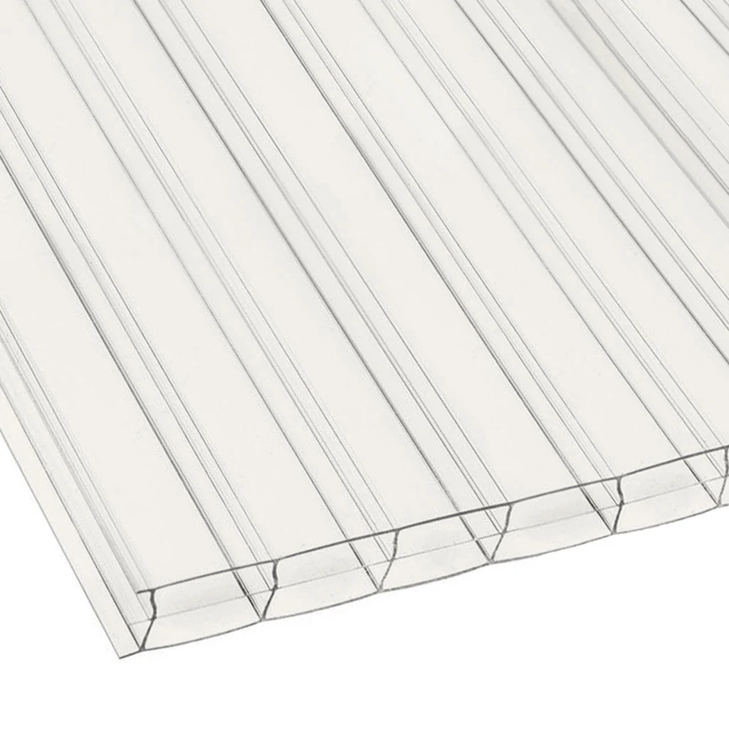 8mm Clear Triple Wall Polycarbonate Panel