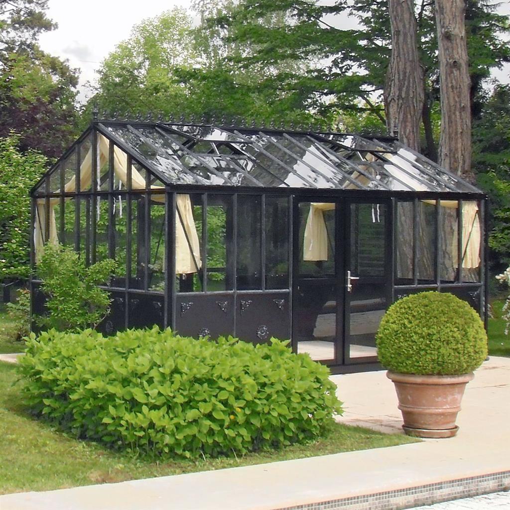 Retro Royal Victorian VI Glass Greenhouse Kit with 4mm Tempered Glass Panels and Aluminum Frame - Image 5
