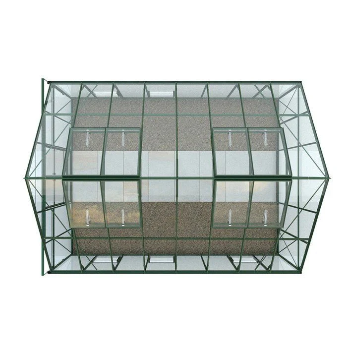 Rhino Premium Greenhouse Kit 12 x 16 ft. with 4mm Toughened Safety Glass and Aluminum Frame - Image 6