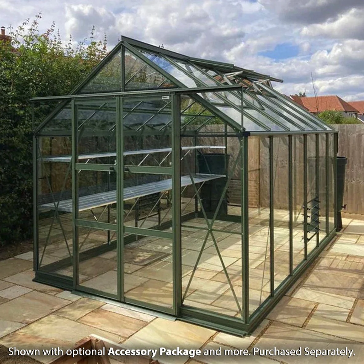 Rhino Premium Greenhouse Kit 8 x 12 ft. with 4mm Toughened Safety Glass and Aluminum Frame - Image 6