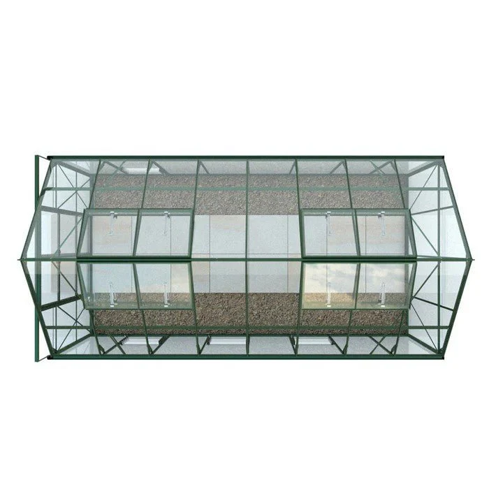 Rhino Premium Greenhouse Kit 8 x 16 ft. with 4mm Toughened Safety Glass Panels and Aluminum Frame - Image 6