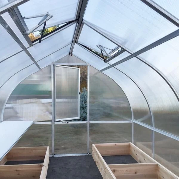 Riga Greenhouse Kit 7.8 ft. Wide with Twinwall Polycarbonate Panels and Aluminum Frame - Image 3