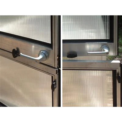 Riga Greenhouse Kit 7.8 ft. Wide with Twinwall Polycarbonate Panels and Aluminum Frame - Image 6