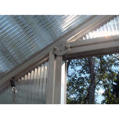 Riga Greenhouse Kit 7.8 ft. Wide with Twinwall Polycarbonate Panels and Aluminum Frame - Image 7