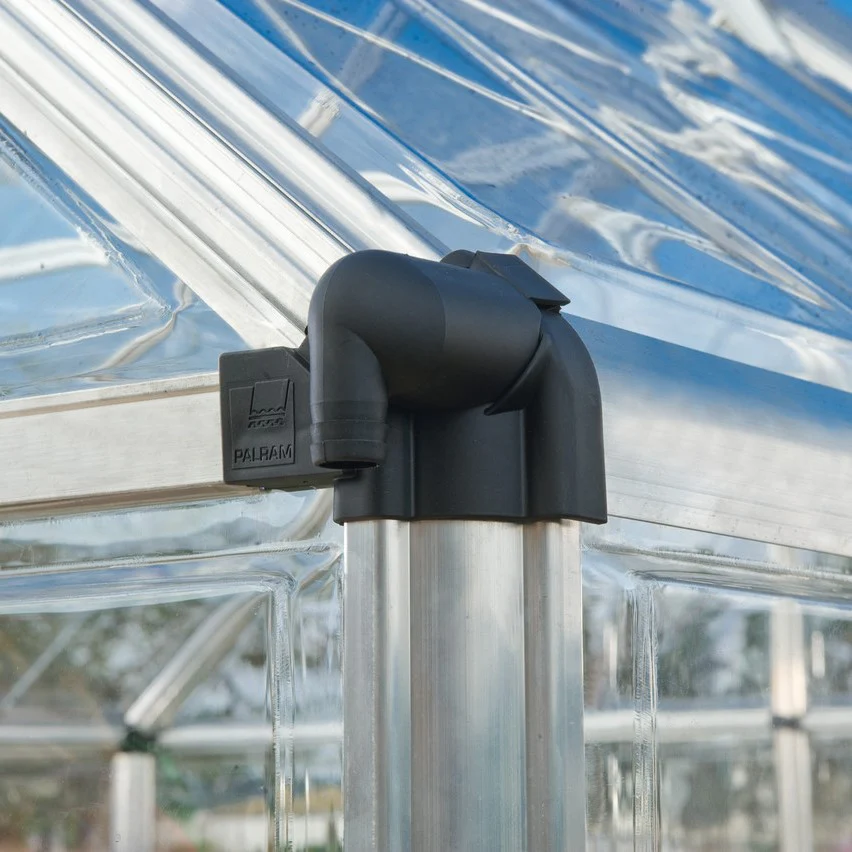 Snap & Grow DIY Greenhouse Kit 6 x 8 ft. with Single-layer Polycarbonate Panels and Aluminum Frame - Image 7