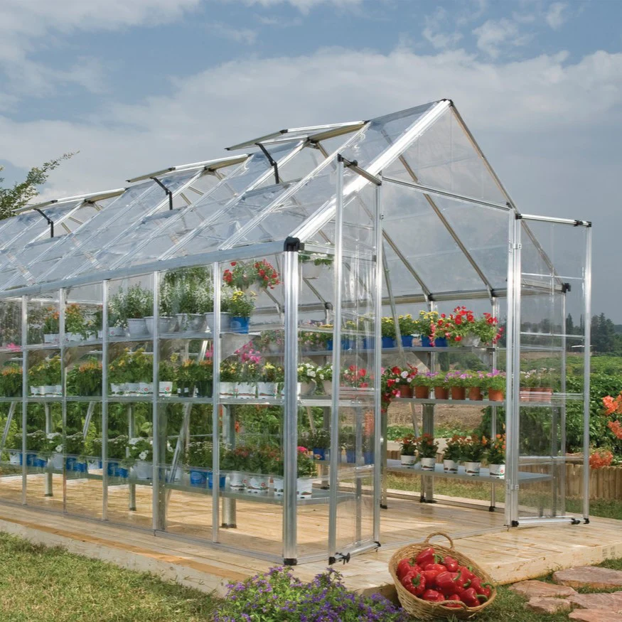 Snap & Grow Plus DIY Greenhouse Kit 8.5 ft. Wide with Single-layer Polycarbonate Panels and Aluminum Frame - Image 3