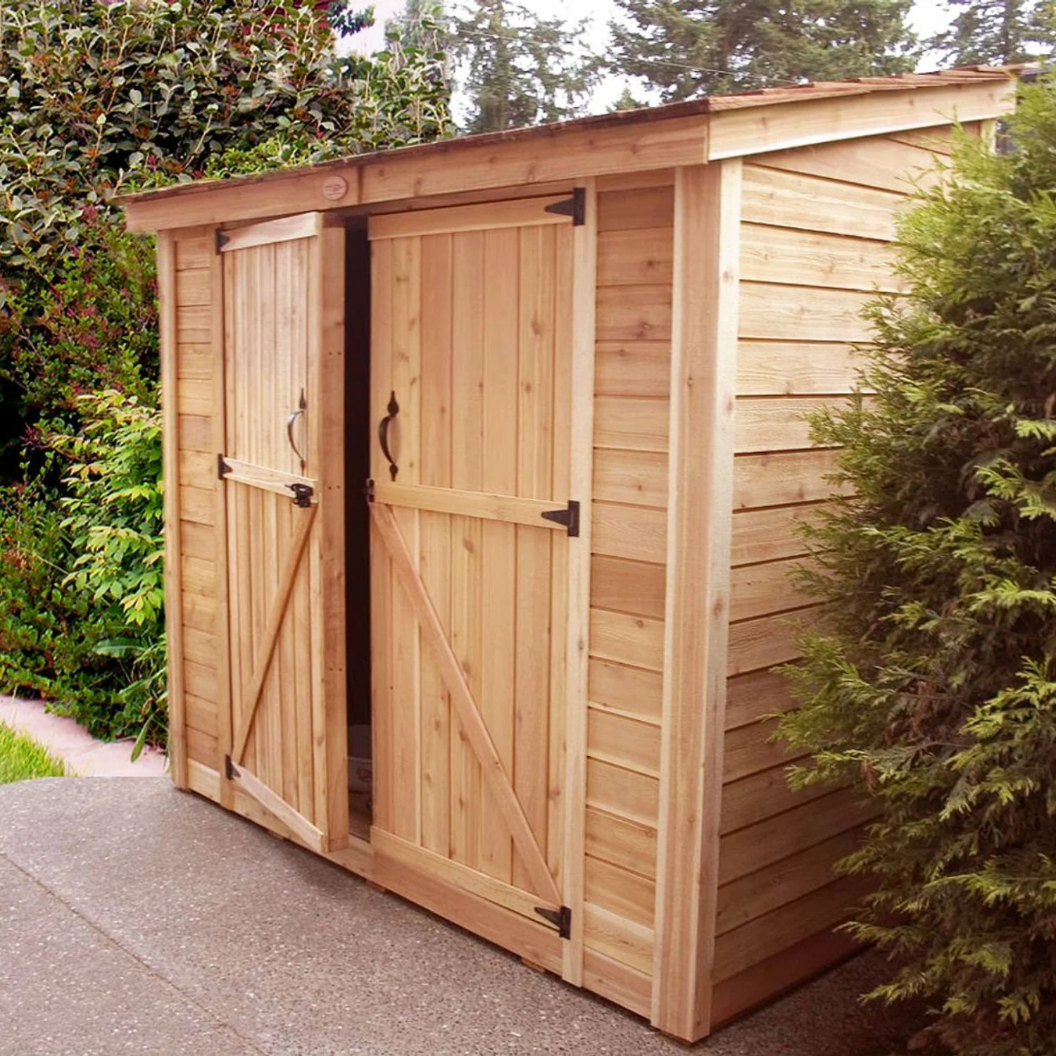 SpaceSaver Lean-to Shed 8x4, Double Doors - Image 4