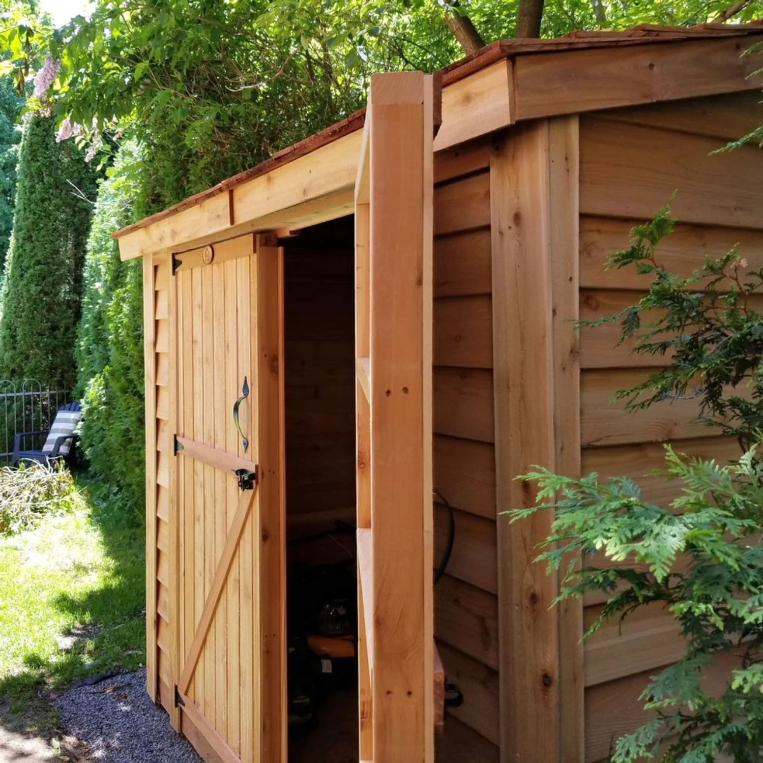 SpaceSaver Lean-to Shed 8x4, Double Doors - Image 5