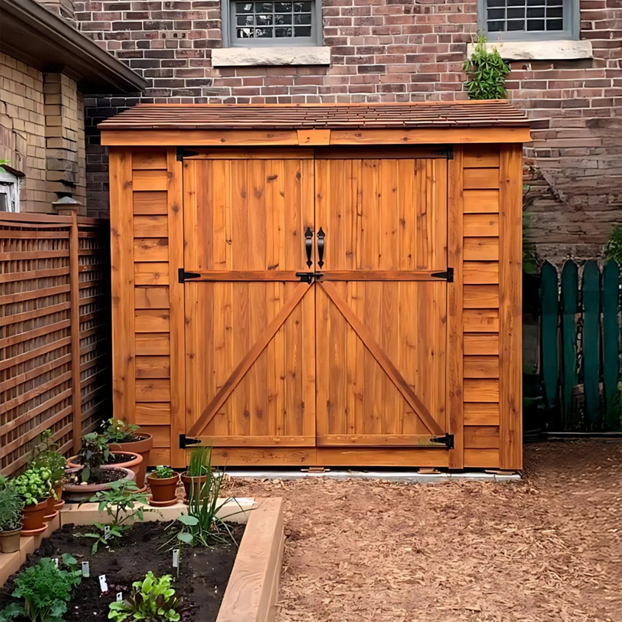 SpaceSaver Lean-to Shed 8x4, Double Doors - Image 6