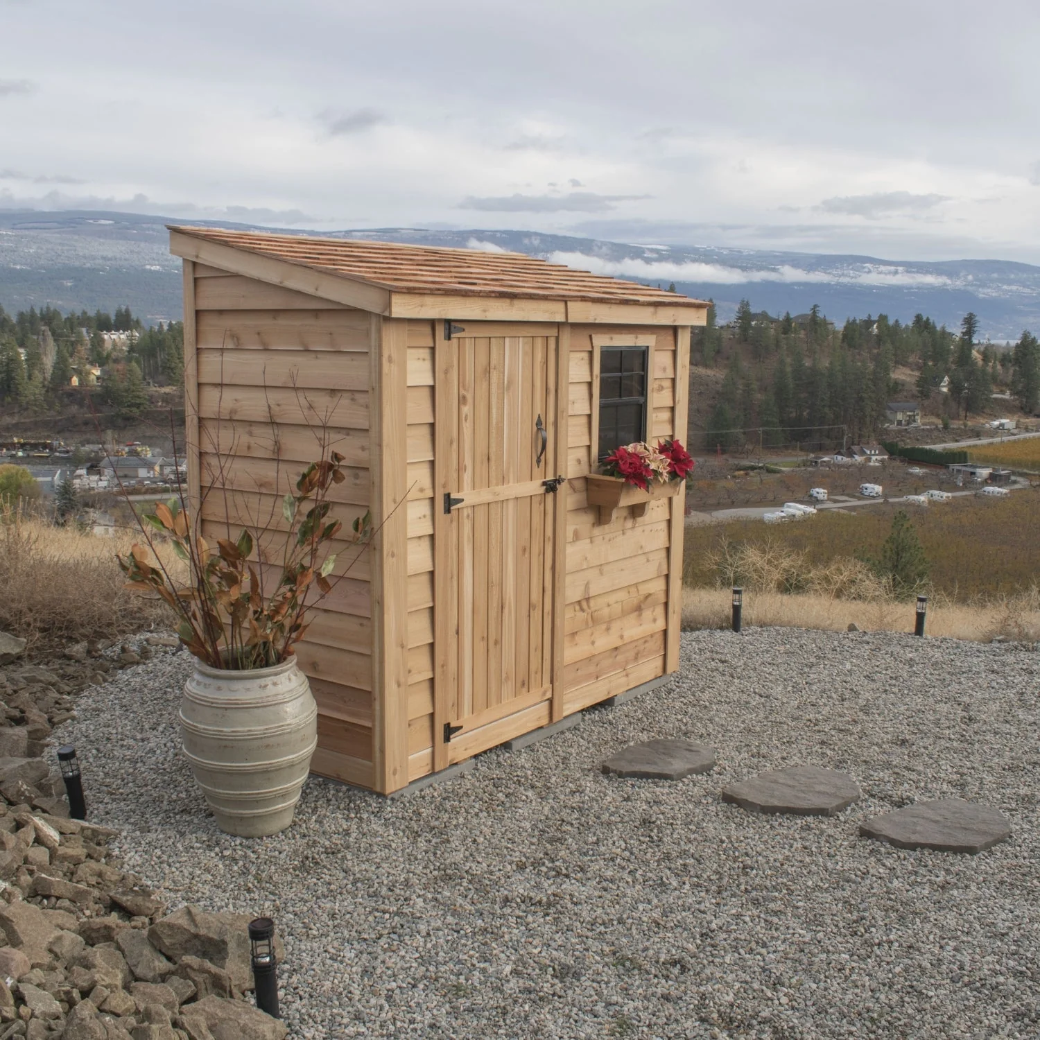 SpaceSaver Lean-to Shed 8x4, Single Door - Image 2