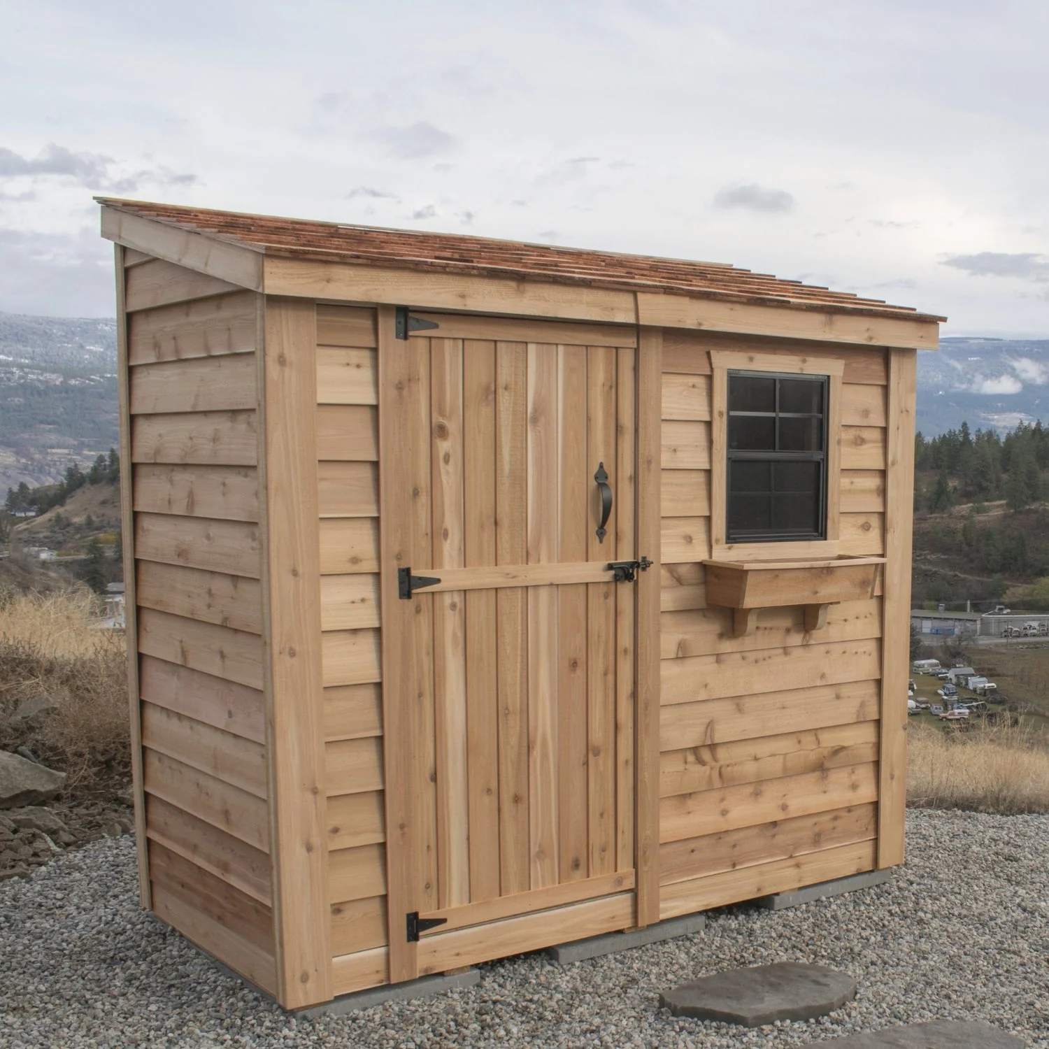 SpaceSaver Lean-to Shed 8x4, Single Door - Image 4