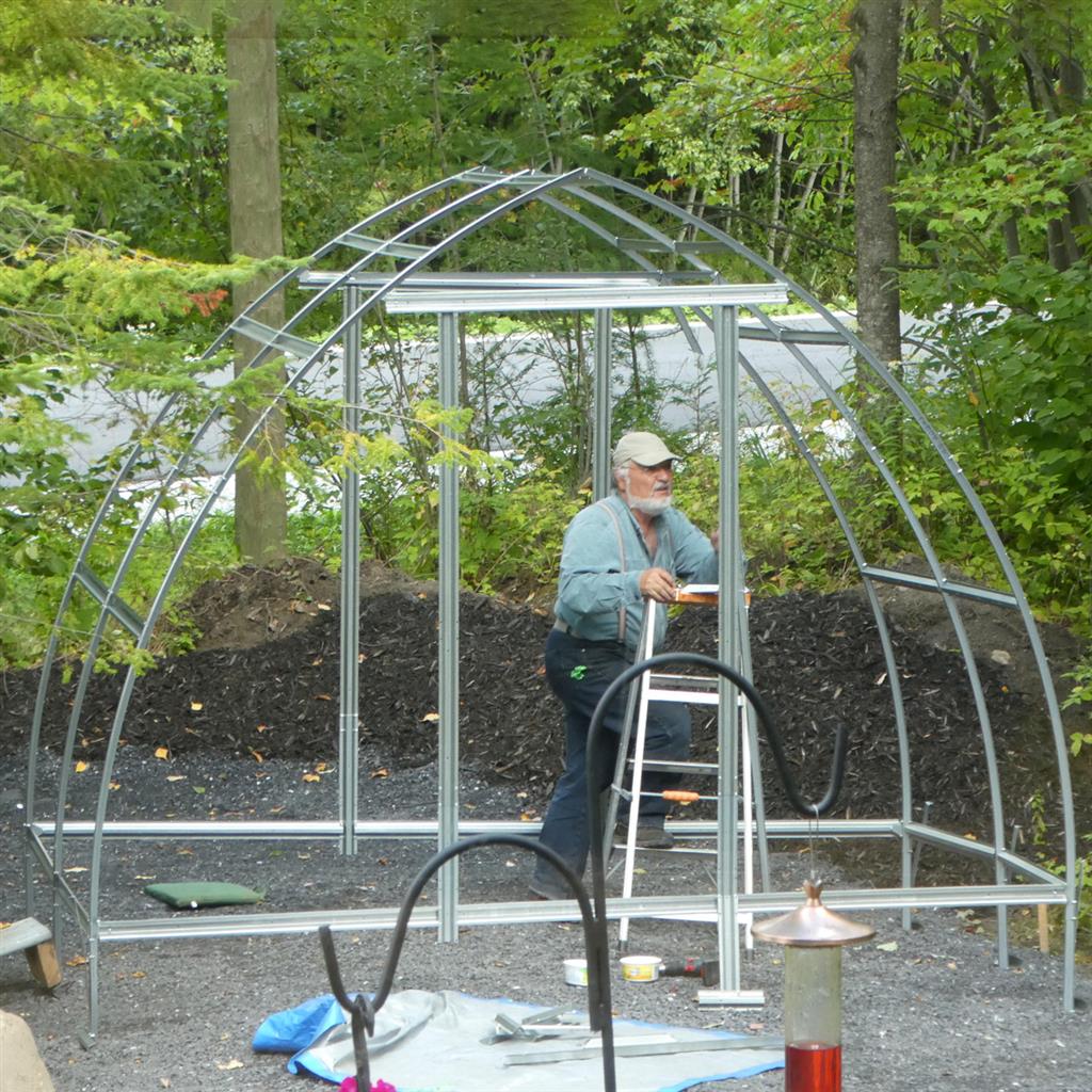 Sungrow Compact DIY Greenhouse Kit 10 x 6.5 ft. with 6 mm Twinwall Polycarbonate Panels and Galvanized Steel Frame - Image 3