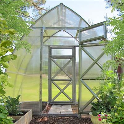 Sungrow Compact DIY Greenhouse Kit 10 x 6.5 ft. with 6 mm Twinwall Polycarbonate Panels and Galvanized Steel Frame - Image 5