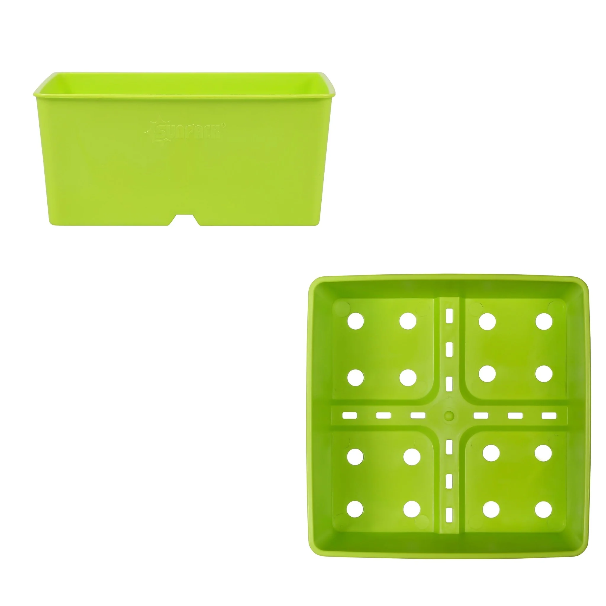 SUNPACK® Heavy Duty 5" Shallow Square Pot - Image 4