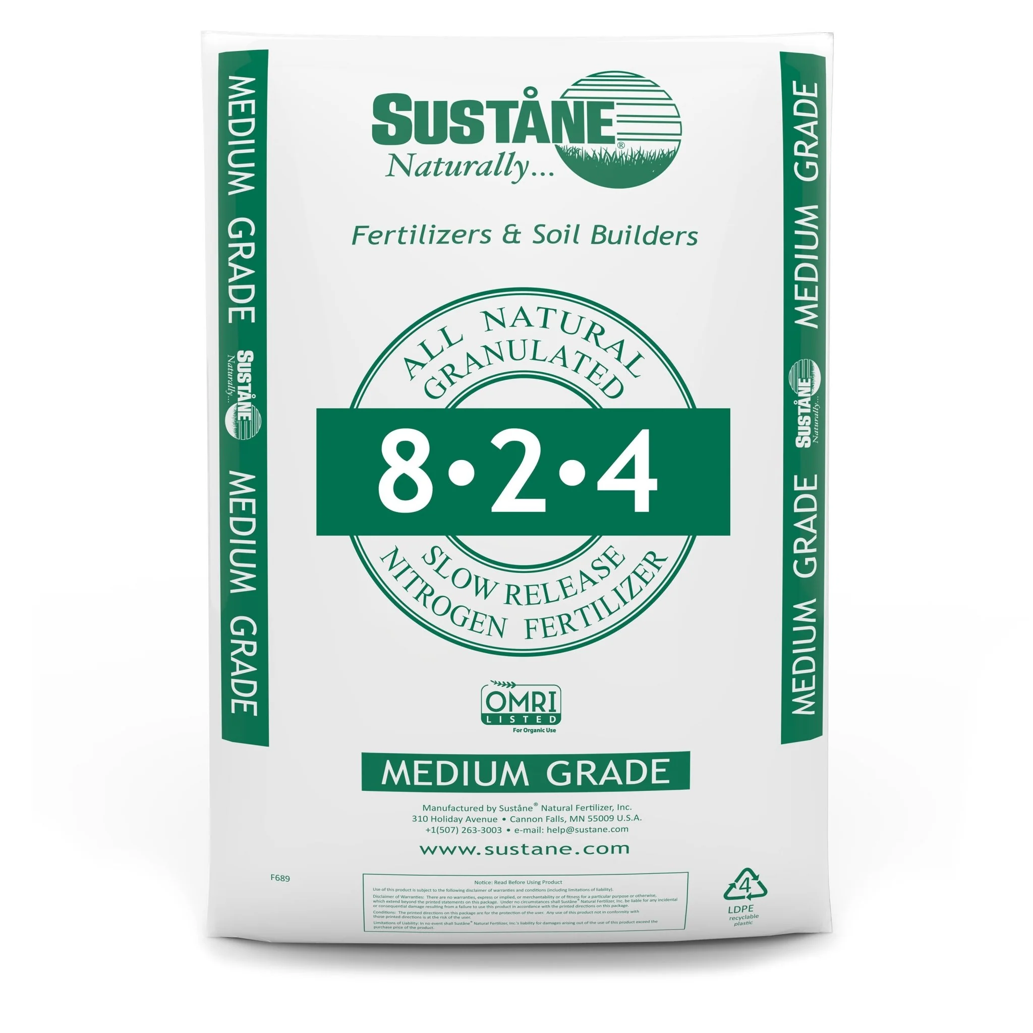 Sustane® 50 lb. 8-2-4 Medium Grade All Natural Fertilizer