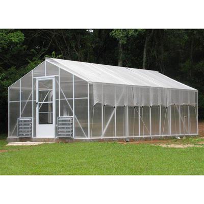 Traditional Straight Eave Greenhouse Kit with 6mm Twinwall Polycarbonate Panels and Aluminum Frame - Image 4