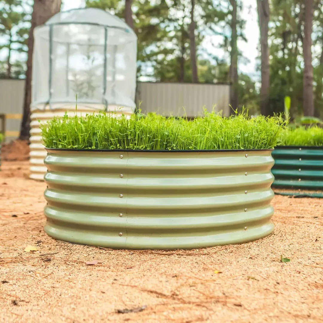 Vego Garden® 17" Tall 42" Wide Round Metal Raised Garden Bed Kit - Image 2