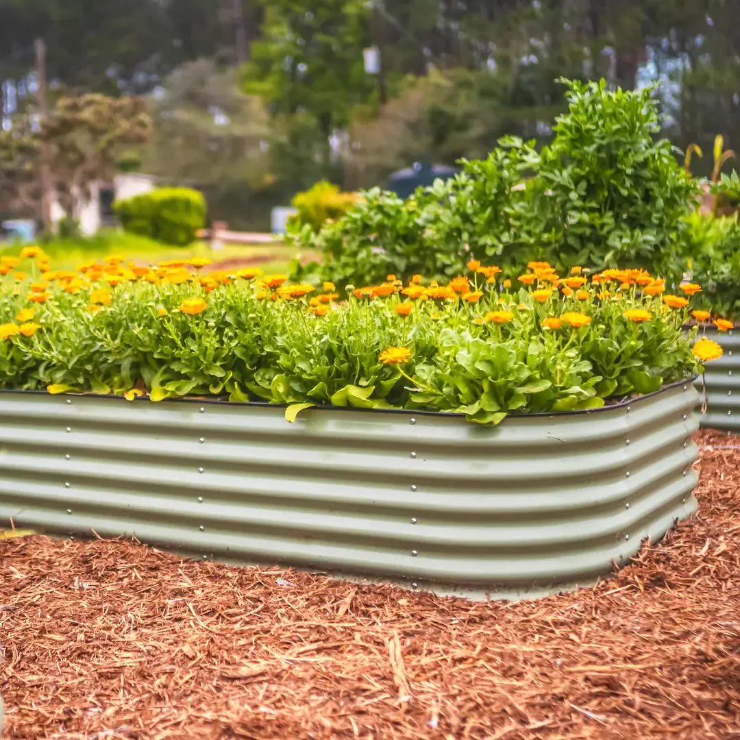 Vego Garden® 17" Tall Classic 10 In 1 Modular Metal Raised Garden Bed Kit - Image 4