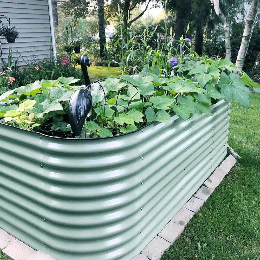 Vego Garden® 32" Extra Tall Classic 9 In 1 Modular Metal Raised Garden Bed Kit - Image 4