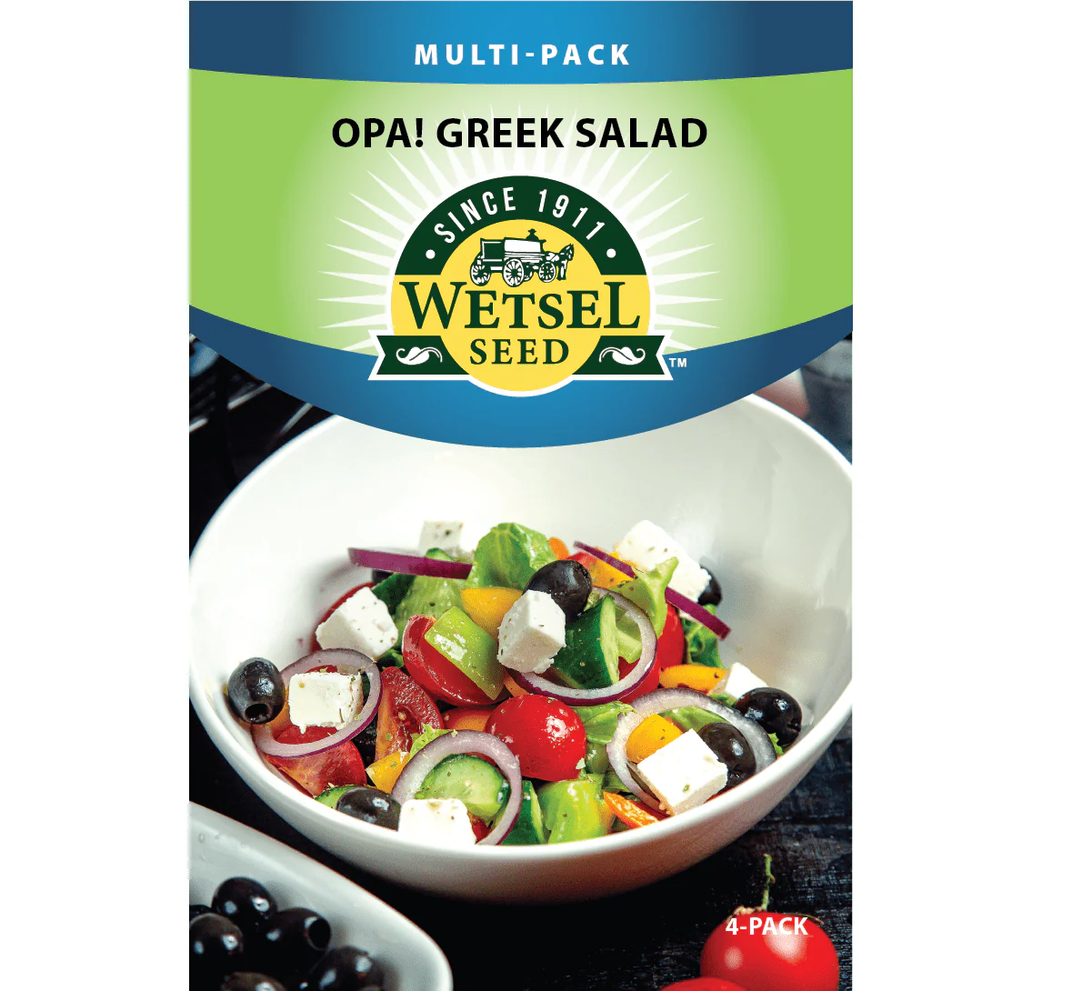Wetsel Seed™ Opa! Greek Salad Multi-Pack Seed Packets